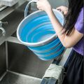 Folding Balti Foldable Silicone Collapsible Tub Portable Outdoor Durable Camping Bucket 10Liters Water Bucket Collapsible Bucket Portable Folding Bucket Dust Bin. 