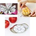 Stainless Steel Apple Fruit Vegetable Slicer Cutter / Apple Slicer With Core Remover. 