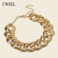 Cweel Necklace For Women Chains On The Neck Punk Statement Goth African Gold Color Boho Accessories Party. 