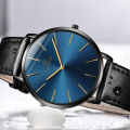 Mens Watches Top Luxury Brand Ultra thin Wrist Watch Men Watch Blue Glass Men's Watch Clock relogio masculino erkek kol saati. 