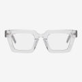 White Transparent Square Glasses For Men & Women. 