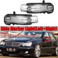 Car Side Marker Light Door Wing Rearview Mirror Turn Signal Indicator Side Light Lamp for Mercedes for Benz W203 4Door 2004-2007 Right. 