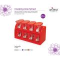 Lavenna Spice Rack 8 in 1 (Coloured Lid). 