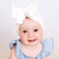 New Baby Turban Hat Candy Color Bow Knotted Hats Summer Breathable Newborn Fetal Cap Soft Elastic Infant Girl Bonnet Beanie. 