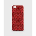 Iphone 5C Cover 3D Hard Case Red Floral Print - 1Cover2154-. 
