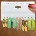 17MILE Fashion Resin Butterfly Pearl Heart Drop Earrings Set For Women Girls Acrylic Dangle Earrings Punk Metal Hoop Earrings Set 2022 Trend Set of Earrings Jewelry. 