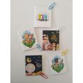 Eid Mubarak (a) Mini Cards - Pack of 5 - Size (5 x 5) cm. 