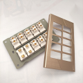 8 Switches+2 Sockets Electric China Fitting Sheet China Switch Board- ECM Metal Series. 