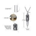Men Stainless Steel Gothic Bullet Shape Urn Pendant Necklace Memorial Ash Keepsake Cremation Jewellery with 24 inch. 