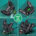 OIVO XSX Controller Charger Station with 1 Pack 3360mWh Rechargeable Battery for Xbox Series X/S/One/Elite/Core Controller, Charging Dock with 1 Packs Cover (1400mAh) (Without Box). 