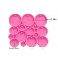 Round Jewellery making Mold for Resin Jewellery - circle Clay jewellery mold or earing mold or pendant mold. 