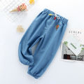Manufacturers wholesale bamboo cotton children's mosquito-proof pants, summer baby baby bloomers, boys and girls, summer mosquito-proof long pants. 