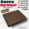Slim wallet for boys, men stylish small mini wallet card holder for Students. 