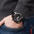 Top Brand  Men Watch MEGIR 2065 Men Quartz Watch  Creative  Leather Chronograph Army Military Sport Watches Clock. 