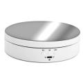 360 Degree Round Rotating Turntable Display Stand Photography Accessories Studio Photo Background Stand (White). 