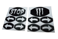 Honda 125 Back Light & indicators sticker Kit(1 kit) random design. 