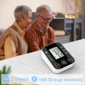 Digital Blood Pressure Monitor with Voice Function - Automatic BP Machine for Upper Arm, Large LCD Display, Bluetooth, and USB Power Supply. 