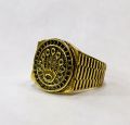 THE MEN THING Viking King Ring for Men Luxury Solid  Pure Stainless Steel Ring (Gold Tone) Jewellery for Men & Boys. 