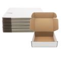 Shipping Boxes, White Corrugated Cardboard Packing Small Mailer Box for Mailing Business Packaging, Gifts, Decorations, White Kraft (6.5 x 4 x 2.5 inch). 