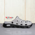 Grey and Black Crocs For Men, Super Comfy Clogs For Men, Soft, Washable, Light Weight and Comfortable Clogs For Men new arrival. 