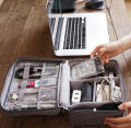 Universal Travel Cable Organizer Bag Pouch Carry Travel Gadget Bag for Cables Plug and More Perfect Size Fits for Pad Phone Charger Hard Disk. 