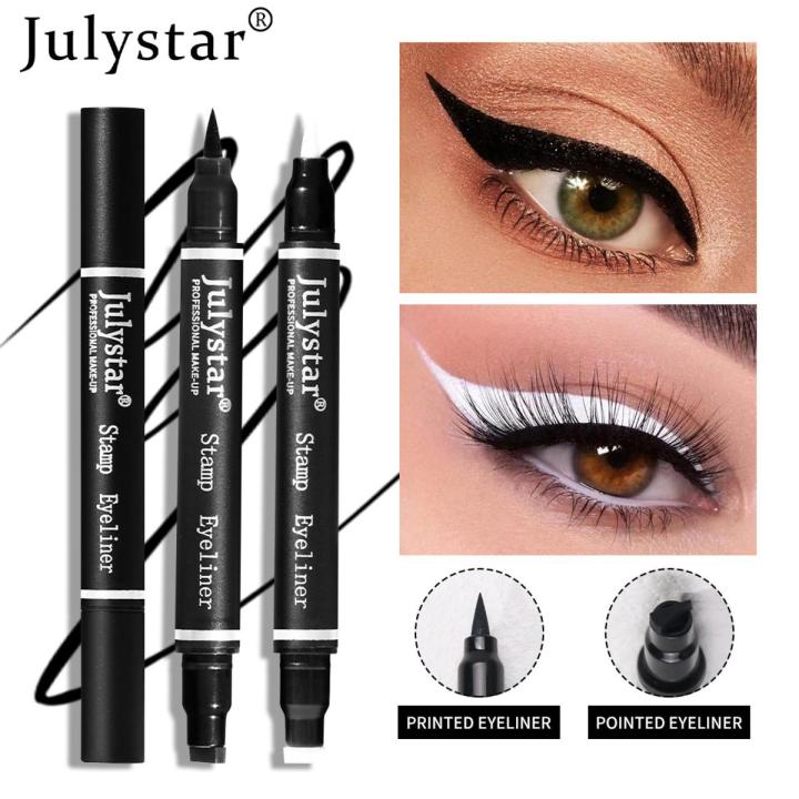 Julystar Cool Black Seal Eye Linerer Water Proof Non-Smudge double-ended Eye liner  1.6g  J402-007