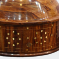AL-SADIQ TRADERS | Wooden Handmade Hotpot kitchen Hot Case dining  Brass Work Hot Pot With Stainless Steel Container Premium Hand Crafted Wooden Hotpot customized. 