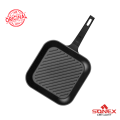 Grill Pan | Grill Fry Pan | Senex Solo die cast non-stick Grill Pan 24cm,28cm | Solo Grill Pan-black. 
