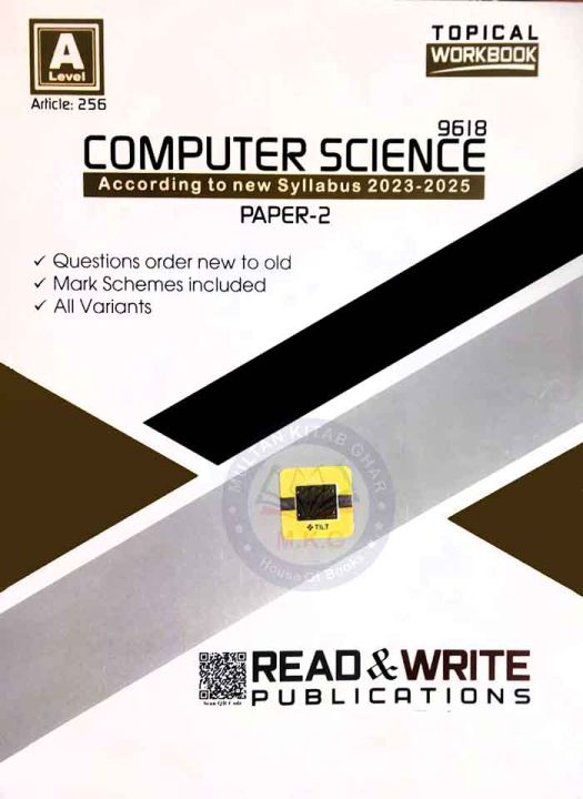 Computer Science 9618 A Level Article 256 Paper 2 Topical Workbook (Syllabus 2023-2025)