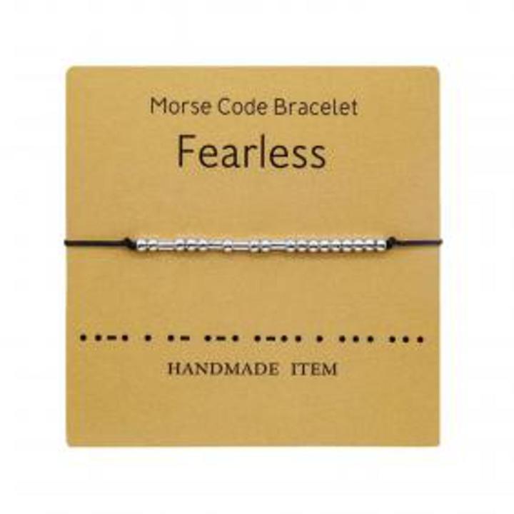 Uni Fashion Adjustable Morse Code Bracelets Friendship Jewelry Decoration