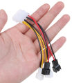 PC 4-Pin Molex/IDE to 3-Pin CPU/Chasis/Case Fan Power Cable Adapter Connector. 