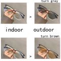 Anti-Blue Photochromic Anti Radiation Glasses Retro Eyeglass Sunglasses For Women/men Salamin Glass. 