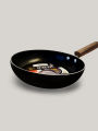Inox Frying pan non stick with wooden handle 24cm. 
