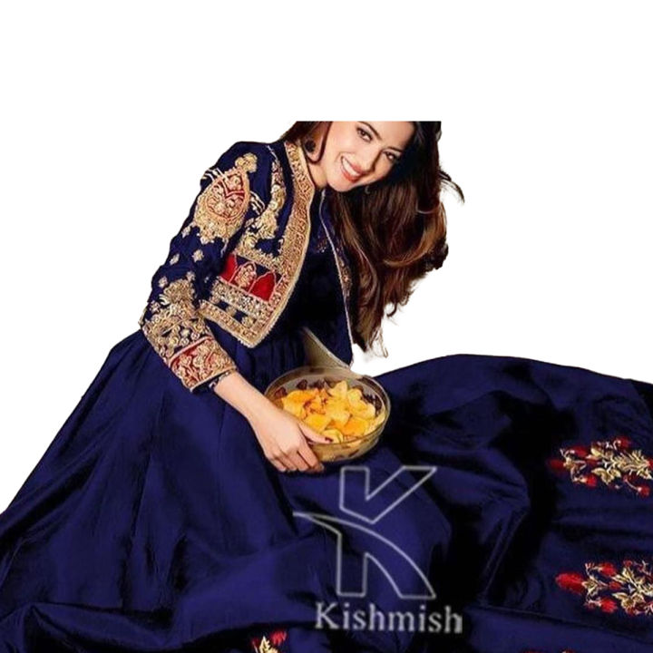 Women Embroidered Koti and Frock