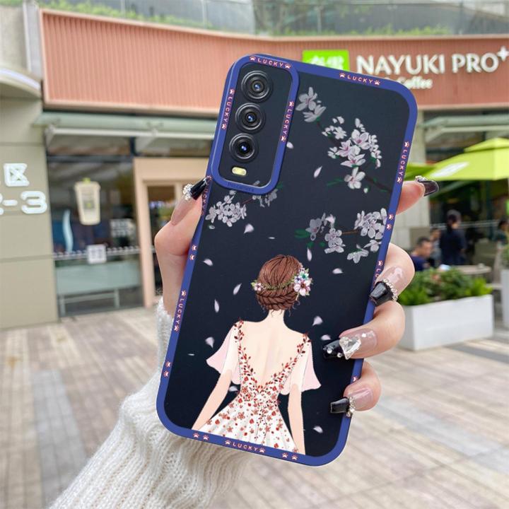 dienya For vivo y12a Case Fashion Popular Girl Patten New Design Soft Rubber Casing Full Lens Back Cover Camera Thin Pattern Protect Shockproof Cases