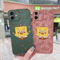 JIUMOO Case For Samsung A02 Case Cartoon Cute SpongeBob Thin Shockproof Square Edge Silicone Casing Full Lens Cover Camera Protect Cases Softcase. 
