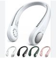 Portable Rechargeable Neck Fan USB Hands Free Cooling Fan | Wearable Mini Air Cooler | 3 Speed Bladeless Hanging Fan for Travel Office Gym Outdoor. 