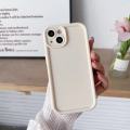 Solid Color Mobile Phone Case Suitable for IPhone 16/15/14/13/12/11promax Simple Fine Hole Anti-fall Mobile Phone Case. 