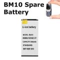 BM10 Mini Mobile Spare Battery Original 380mAH Battery for BM10 Small Finger Size Mobile Extra Strength Special Battery Nokia 3310 Style. 