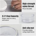Mini Garlic Chopper Manual Food Processor Protable Pull String Vegetable Chopper for Veggies, Fruits, Garlic, Onion, Ginger, Nuts, etc - 0.7 Cup(170ml). 