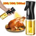 200/300/500 ML Oil Spray Pot Kitchen Household Edible Olive Oil Spray Bottle Atomized Misty Oil Tank Air Fryer Spray Bottle. 