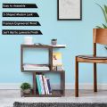 *ooden Arts .  Wooden Side Table - Wall Mounted Night Stand & End Table Organizer - S Shaped DIY Storage Organiser - Bedside Furniture for Bedroom ,Living Room, Hallway(. 