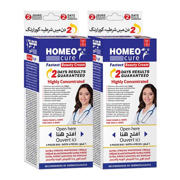 Pack Of 12 Homeo Cure Beauty Cream Highly Concentrated Fastest 2 Days Results Guaranteed