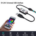 Bluetooth-compatible Light Ribbon RGB Wireless Home LED RGB USB Strip Controller Nicle. 