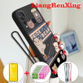 [Free tempered glass] casing Vivo Y30 Vivo y30i Vivo Y50 phone case softcase liquid silicone protector smooth shockproof bumper cover new design cartoon bear rabbit ytmxt01. 