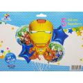 IRON MAN FOIL BALLOON SET - PACK OF 5 FOIL BALLOONS - AVENGERS THEME FOIL BALLOONS. 