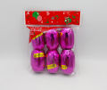 DARK PINK RIBBON EGGS FOR BALLOONS ( PACK OF 6 RIBBON ). 