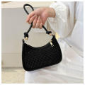 black  bag Trendy brilliant  Women's bag Shoulder bag for  use Party Office Fashion enthusiasts Versatile. 