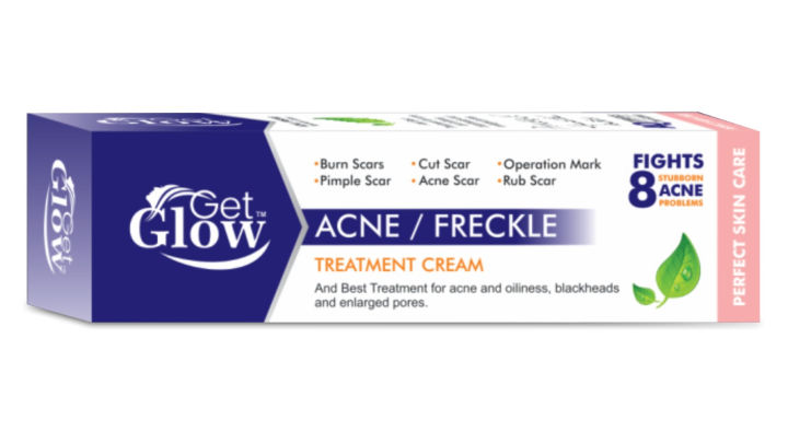 Get Glow 1 Treatment Cream For 8 Acne Problems - Acne Freckle Fights With 8 Stubborn Acne Problems Best Treatment For Acne And Oiliness