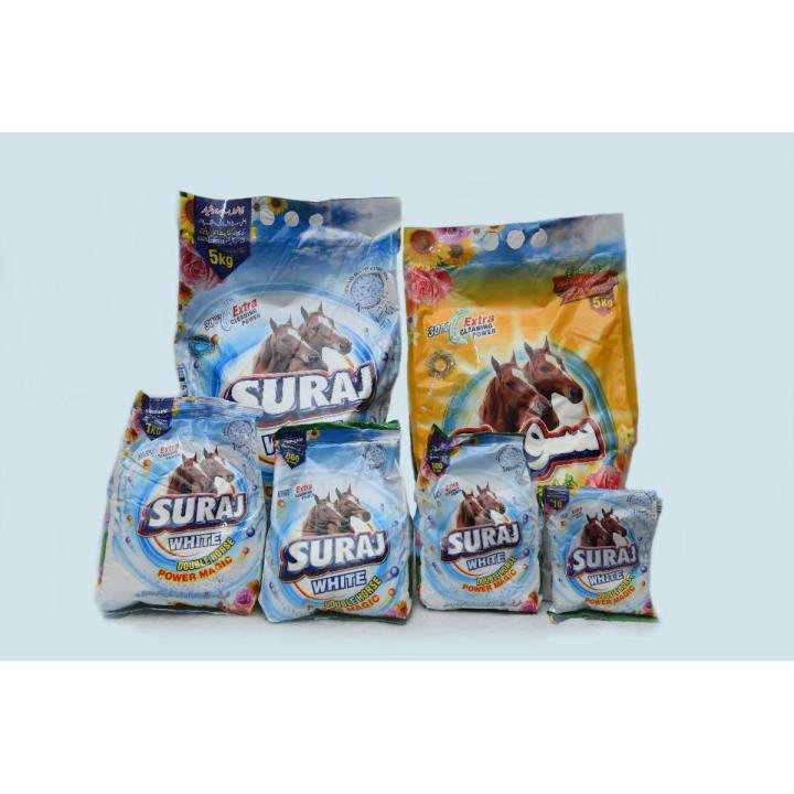 Suraj White Detergent Powder - 1kg Economy Pack